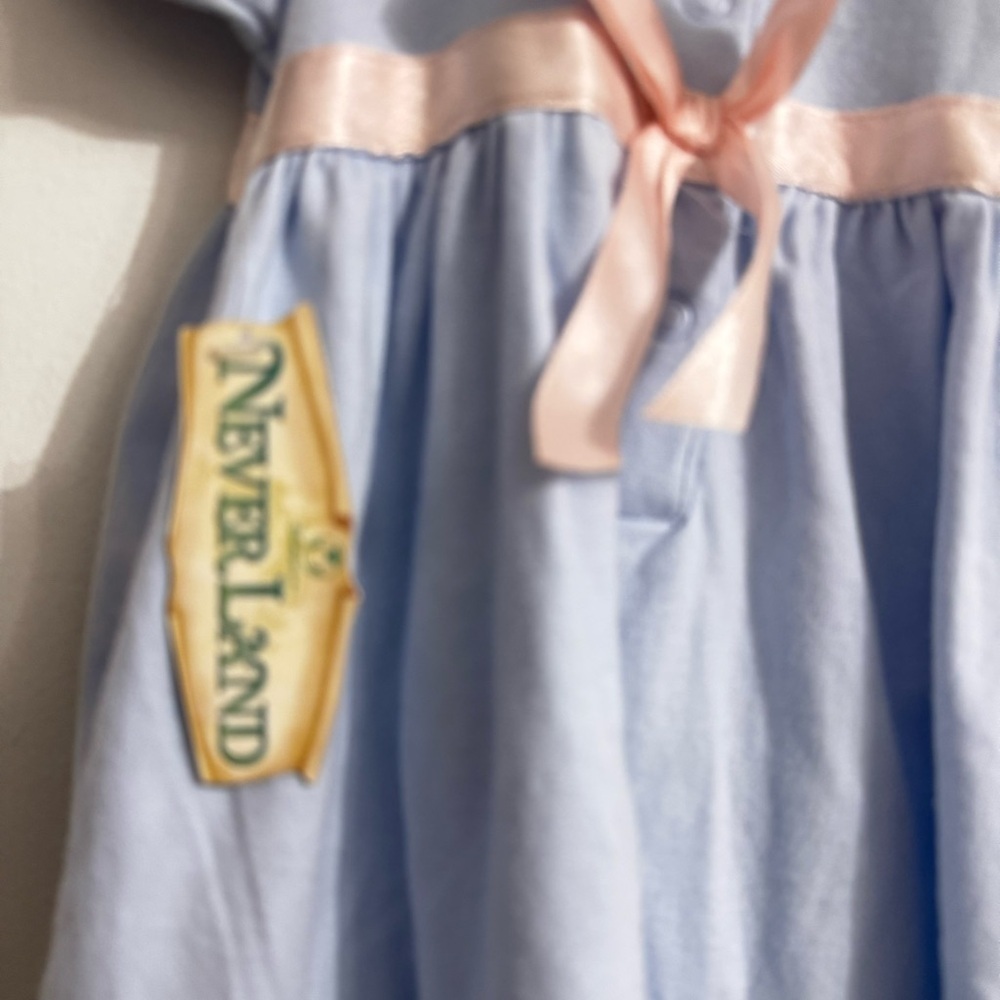 Nwt Disney Store 18 Month 2pc Blue Peter Pan Dress & Bloomers - Picture 11 of 11